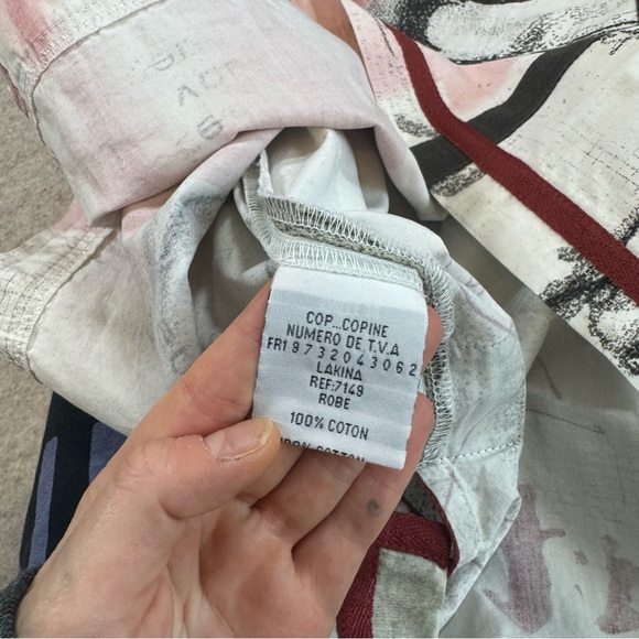 Cop.Copine Black and White Graphic Midi Dress - Picture 6 of 6